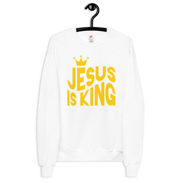 Crown Jesus is King Unisex Fleece Sweatshirt