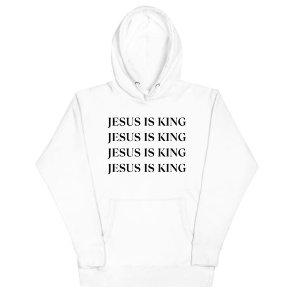 Jesus is King White Hoodie Unisex